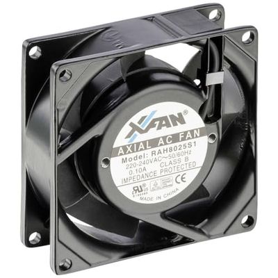 X-Fan RAH8025S1 Ventilateur axial 230 V/AC 24 m³/h (L x l x H) 80 x 80 x 25 mm