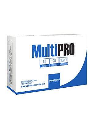 YAMAMOTO NUTRITION MultiPRO 80 Comprimés, Multivitamine Multiminérale Hautement Dosée