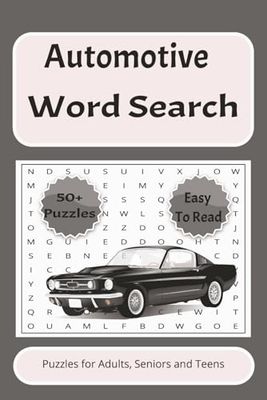 Automotive Word Search Puzzle Book: Word searches with Easy to Read Print about Automotive | Cars, Mechanics, and More | 6x9 inches, 110 pages | 50+ ... Gift for vacations, holidays, and Free Times