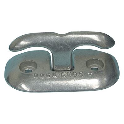 Dock Edge + Aluminium gepolijst Dock Cleat - Metallic, 6-Inch