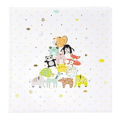 Goldbuch Animal Pyramid 30x31 60 weiße Seiten Babyalbum 15472