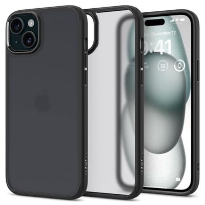 Spigen Ultra Hybrid Frost Case Compatibel met iPhone 15 hoesje -Black