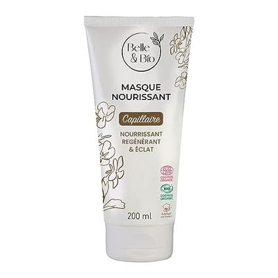 Belle&Bio - Masque Nourrissant Cheveux aux 5 huiles et à l'actif breveté Certifié Bio 200 ml