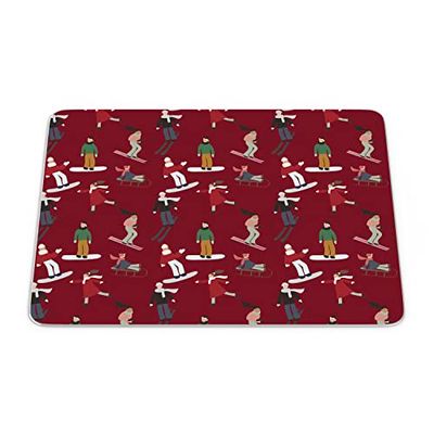 Bonamaison, Tapis de Souris Rectangle Imprimé Numériquement, Fond Antidérapant, pour Bureau et Maison, Taille: 22x18cm