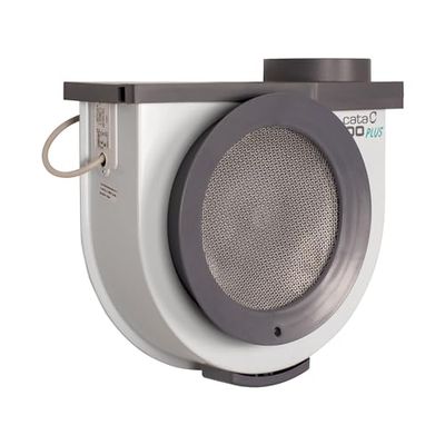 Cata Humos Modelo 600 Plus 2V Cocina silencioso, Ventilador Extractores de Aire, Color, 105 W, 52 Decibeles, Blanco y Gris