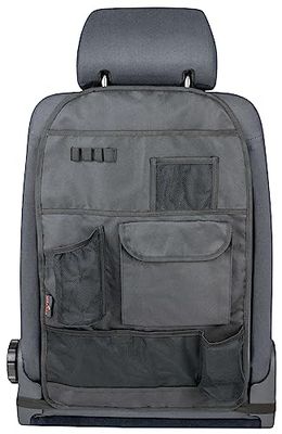 Walser Organiser Multibag, Back Seat Organiser Children, Backrest Protector with Pockets, Back Seat Protector Car, Kick Protection Car Organiser 64 x 40 cm