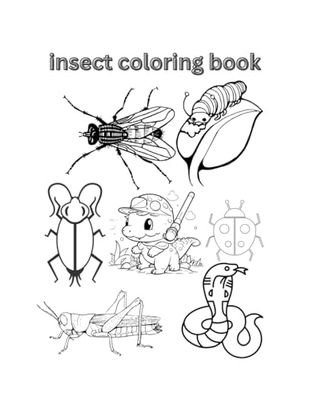 insect coloring book: child coloring book