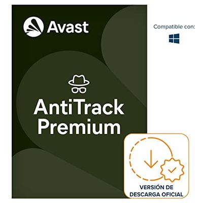 Avast AntiTrack Premium 2024 - Previene el seguimiento en línea y protege los datos personales | 1 Dispositivo | 1 Año | PC/Mac | Código de activación enviado por email