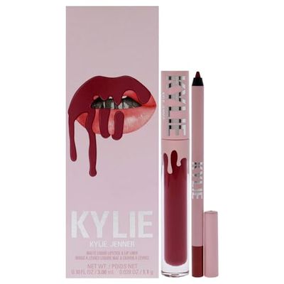 Kylie Cosmetics Matte Lip Kit - 103 Better Not Pout For Women 2 Pc 0.10oz Matte Liquid Lipstick, 0.039oz Lip Liner