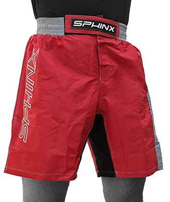 Kenneth J Lane SAM1-25, MMA PRO Bermuda Shorts Unisex Adult,Red,L