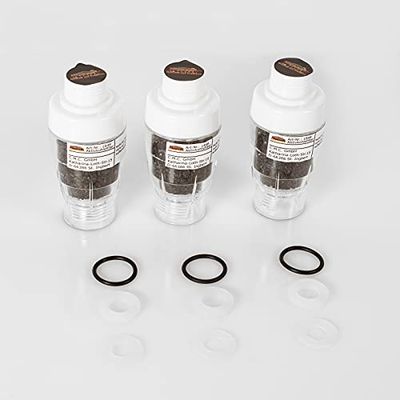 Mauk 1848 - Filtro Adicional para la Ducha Solar Filtro de carbón Activo Adicional, Blanco