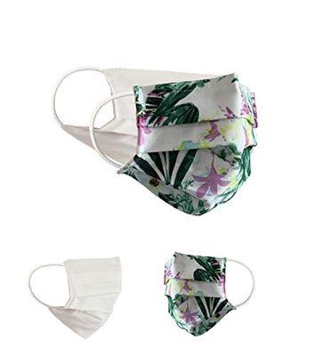 Community Masks 2-pack set unisex makeshift mask reversible mouth protection mask mouth and nose protection reversible mask with print cotton BCI washable