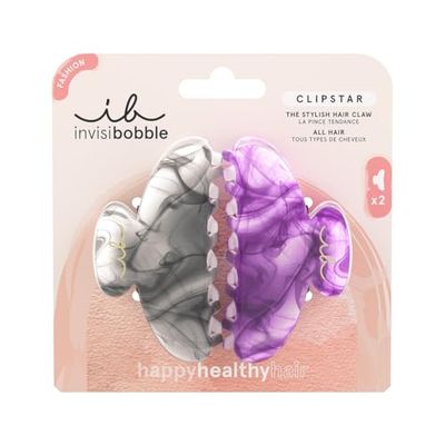 invisibobble Clipstar My Rainboo | Accessoire de cheveux stylé et respectueux des cheveux | 2 pièces