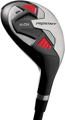 Wilson Staff golfklubb, Pro Staff SGI Hybrid 4, för vänsterhänta, grafitaxel, röd/svart, WGD151900