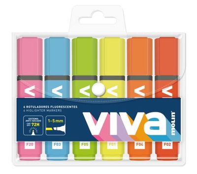 Molin Fluorescent Viva Bag in PVC of 6