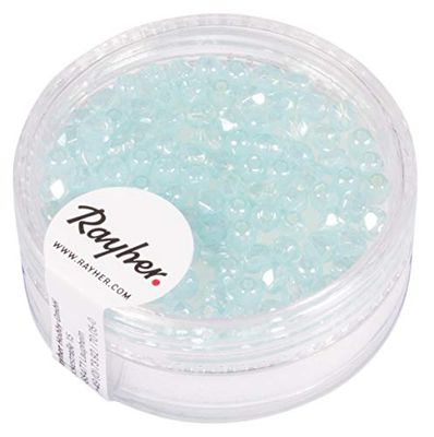 Rayher Hobby 14202354 Perles en Verre Diamètre 3 mm
