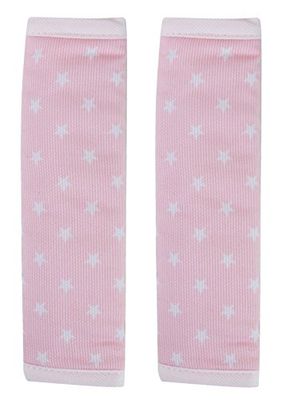 Cubre arneses reversibles de silla de paseo o coche, grupo 0/maxicosi (Estrellas rosa)