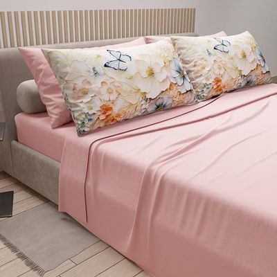 PETTI Artigiani Italiani - Sábanas de algodón con Fundas de Almohada de impresión Digital, sábanas matrimoniales, Juego de Cama matrimonial, Mariposa, 100% Made in Italy