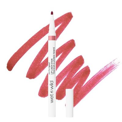 Wet n Wild Perfect Pout Lip Liner Stain, Transfer-Proof Tint for Lining Lips, Pointed Tip for High Precision and Flat Side for Easy Fill-In, Long-Lasting, I'm Blushing