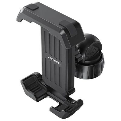 Soporte de Smartphone - Soporte Negro para Bicicleta, fijación Segura, Compatible con Varios tamaños, diseño Ajustable, fácil instalación.