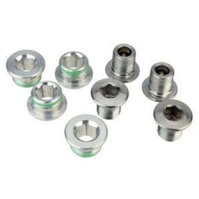 SRAM CBTXX Kit 4 Boulon de Plateau Mixte, Argenté, 8 Pack