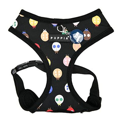 Lady Beetle Over-The-Head Dog HARENESS Cintura toracica regolabile - Nero - XL