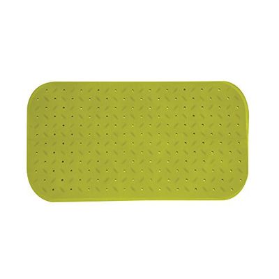 MSV Premium Tapis de Douche antibactérien antidérapant avec ventouses Vert Env. 36 x 76 cm Lavable à 60 °C