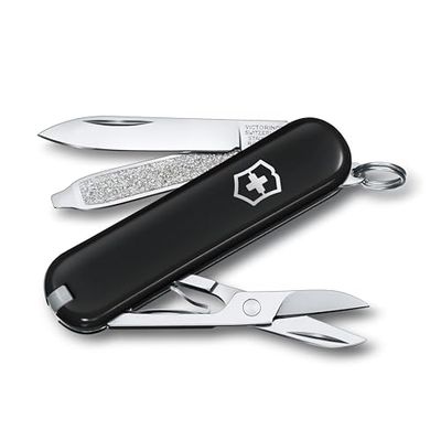 Victorinox, Classic SD, Coltellino Svizzero, Originale, Multiuso, Campeggio, 7 Funzioni, Lama, piccola, Lima per unghie