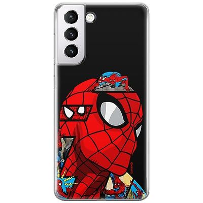 ERT GROUP custodia per cellulare per Samsung S21 originale e con licenza ufficiale Marvel, modello Spider Man 042 adattato in modo ottimale alla forma dello smartphone, custodia in TPU