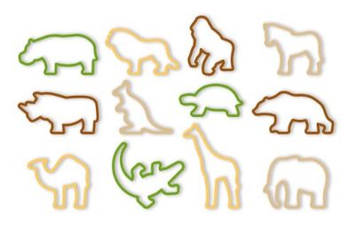 Tescoma 630930 Delicia Kids Set 12 Tagliabiscotti Zoo