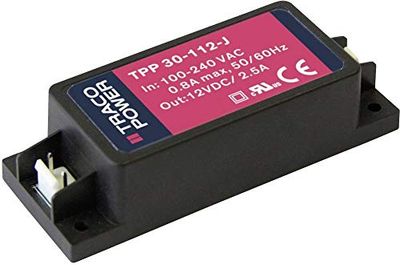 TracoPower TPP 30-112-J AC/DC-voeding, gesloten 2500mA 30W +12.0V/DC