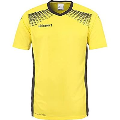uhlsport Goal Trikot Ka, Maglietta Uomo, Giallo limone/nero, XXL