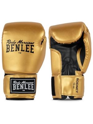 Benlee Rocky Marciano Rodney Luva de boxe (PVC), cor dourada, tamanho 12