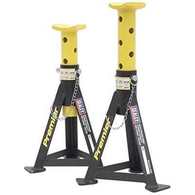 Sealey AS3Y asstandaards (paar) 3 ton capaciteit per standaard - geel