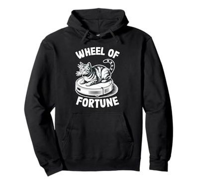 Wheel Of Fortune Robot Vacuum Cleaner Funny Cat Pullover Hoodie
