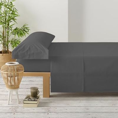 Degrees home Premium 3-delige beddengoedset - hoeslaken, bedlaken en kussensloop - microvezel polyester bed 105 cm