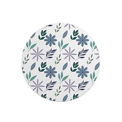 Questo Casa, Round Digital Printed Mouse Pad, Non-Slip Base, for Office and Home, Diameter:22cm
