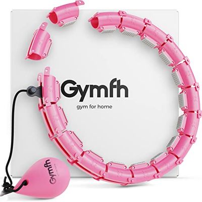 Gymfh Hula Hoop da rimuovere – Smart Hula Hoop che non cade – con palla di peso, con diversi livelli di intensità sia per giovani che per adulti.