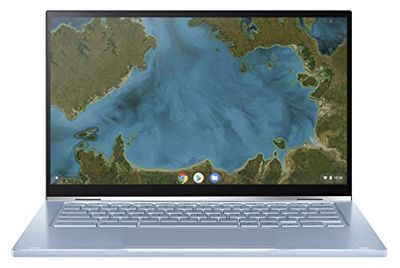 ASUS Chromebook C433TA-AJ0016 - Computer portatile touch e convertibile 14" FHD (M3 8100Y, RAM 4 GB, 64 GB eMMC, Chrome OS) tastiera AZERTY Francese Argento