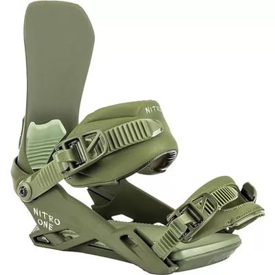 Nitro Snowboard One '23 All Terrain pour Homme Fixation, Olive, L