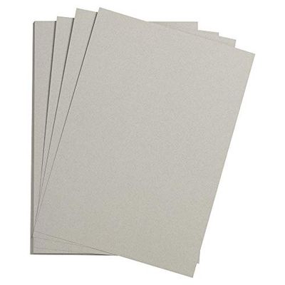 Clairefontaine - Ref 37950C - Etival Coloured Grained Drawing Paper (Pack of 250 Sheets) - 50 x 65cm - 160gsm Cellulose Art Paper - Cloud Grey - Acid Free, pH Neutral