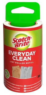 Scotch-Brite Rolo removedor de papel diário Everyday Clean substituição de 56 folhas - funciona muito bem em pêlo de animais de estimação, roupas, móveis e muito mais