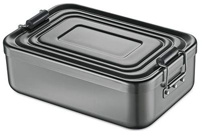 TOPANBIETER999 - Contenitore per il pranzo in alluminio, colore antracite