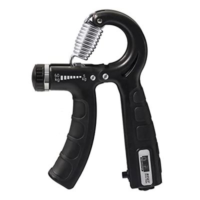OWill 5-60kg Grip Versterking Verstelbare Handgrepen Versterker met Teller om Pols, Onderarm Versterker en Hand Gripper, Grippper Kracht Trainer voor Spieropbouw voor Atleten