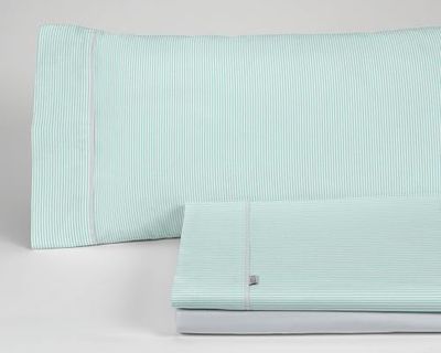 Juego de sábanas Greta color aqua Cama de 135/140 (3 piezas) - 100% algodón - 200 hilos. Gramage: 125