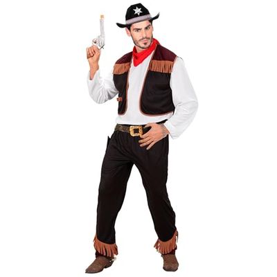 W WIDMANN MILANO Party Fashion - Costume de cow-boy, chemise avec gilet et pantalon, pour une soirée à thème Far West