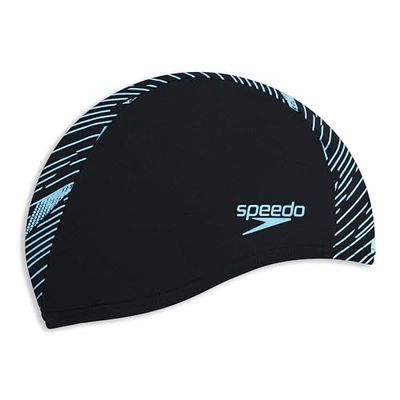 Speedo Boom Endurance + Cap Cuffie da nuoto per Unisex Adulto, Nero/Blu, One Size