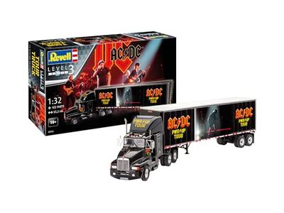 Revell Gift Set 07731 AC/DC Tour Truck Power Up 1:32 Scale Unbuilt Plastic Model Kit with Accessories