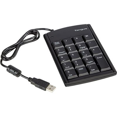 Targus Ultra Mini USB Keypad - Keyboards (USB, Silver, Windows 2000/Me/Vista/XP, 88.9 x 133.3 x 15.8 mm, USB 1.1)