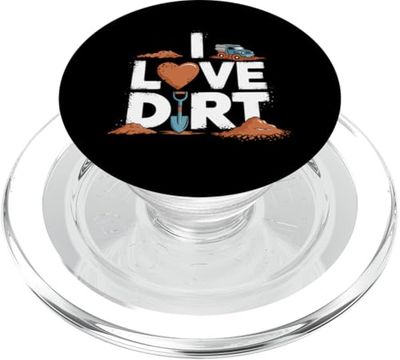 Amantes de la aventura al aire libre I Love Dirt PopSockets PopGrip para MagSafe